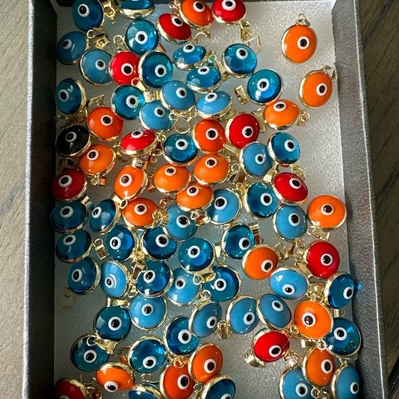 14 Carat Gold Evil Eye Pendant (Price for 1 piece, without chain) - Picture 5 of 11